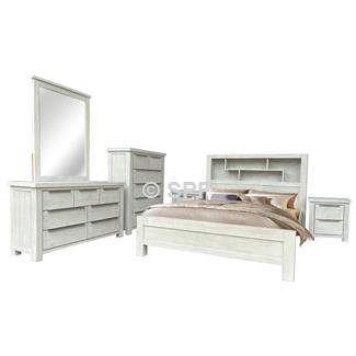 Mandy Queen bed with Bookcase 